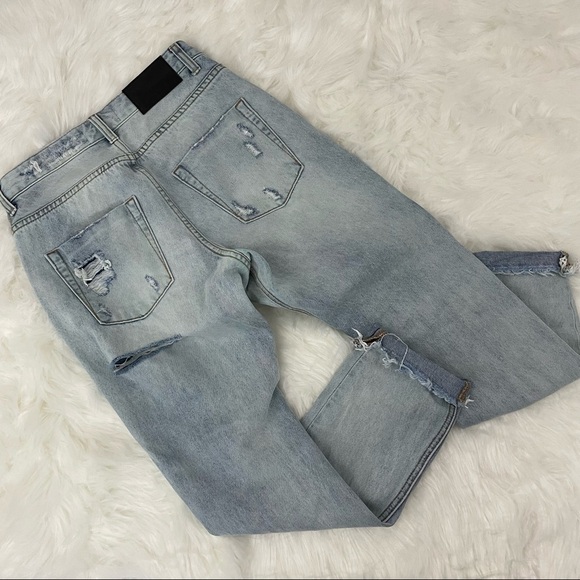 One Teaspoon Lonely Boys Jeans, Rigid, Low Waist Extremely Distressed, Size 0 - Picture 2 of 11